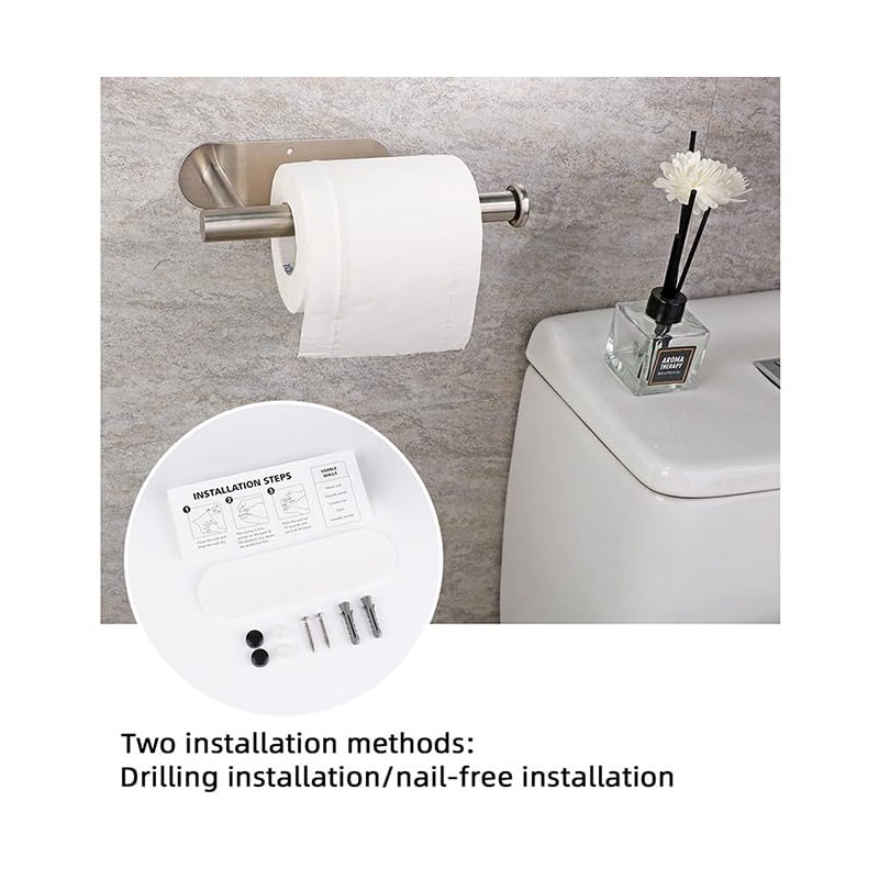 CHENGZI Stainless Steel Kitchen Bathroom Paper Towel Holder Wall Mount