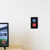 Arcade Light Switch Plate Cover, Single Switch (Black/Red/Blue), 1-Gang Standard