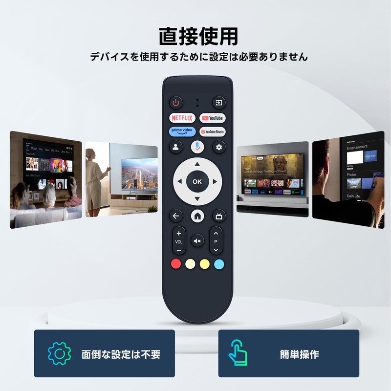 TV Remote Control for FPD Tunerless TVs with Voice Function