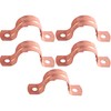 HoldRite 1 Inch Copper 2-Hole Strap, 5 Pack, Pipe Support,