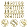 HOMSFOU DIY Clock Numerals Kit 5 Sets 1.5 Inch Gold