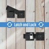 Steinwhale 7.5" Flip Gate Latch Lock with Padlock Holes 2Pack,