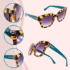SQUAD Sunglasses for Women Square Size Large Glasses Fashion Elegant
