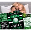 LEKEFLOW Unique Golf Blanket for Men,Golf Accessories for Men,Funny Golf
