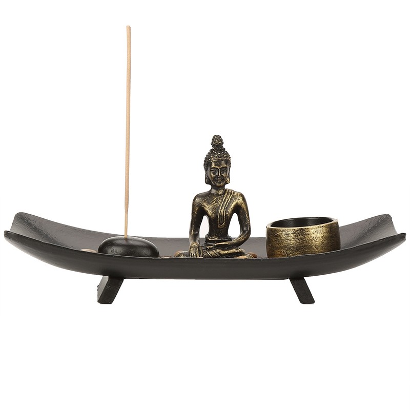 1 set Zen Buddhism Candlestick Incense Holder Furnishing Articles for