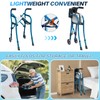 Walkers for Seniors with Seat, Lightweight Folding Space Saver Mobility
