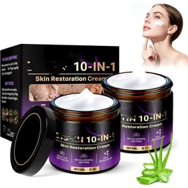 2PCS Crema Reparadora de la Piel 10 en 1, Crema para el Cuidado de la Piel, Reduce las Arrugas, Hidratante, para Todo Tipo de Piel