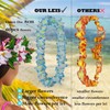 KIWILEPI 24pcs Thickened Hawaiian Leis, Halloween Fall Wedding Leis Tropical