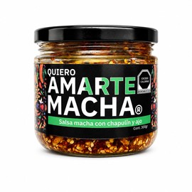 Quiero Amarte Macha, salsa macha con chapulín y ajo, 300g