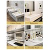 Fransiton Widespread Bathroom Sink Faucet 3 Hole, Brushed Gold Bathroom