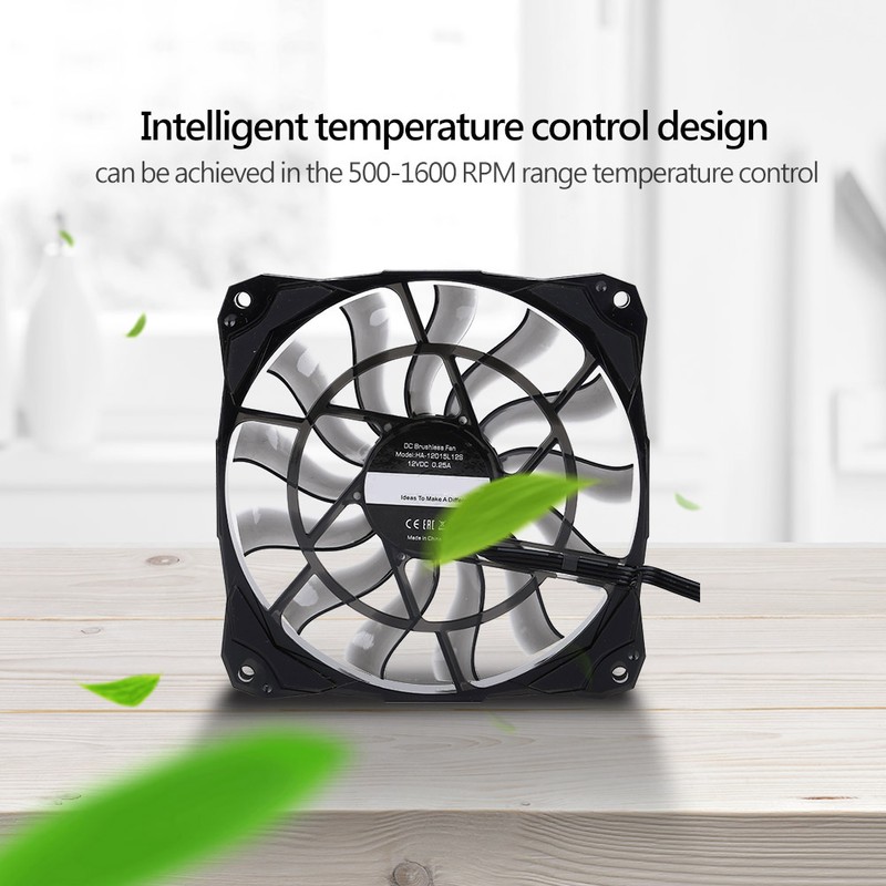 For ID-COOLING No 12015 12cm Thin Fan Height 12cm PWM
