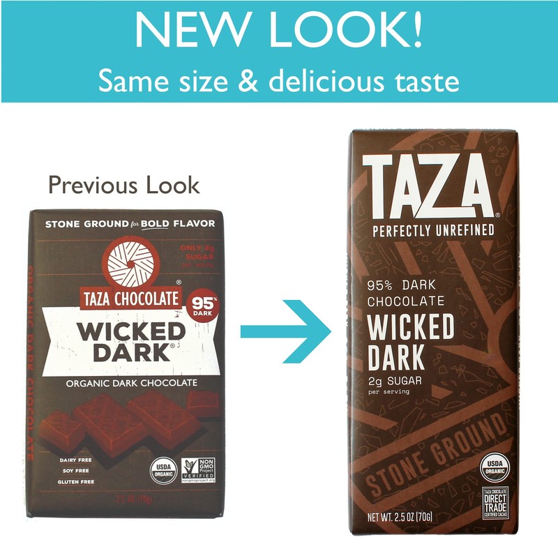 Taza Chocolate Organic Amaze Bar 70% Stone Ground, Coconut, 2.5