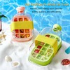 Ice Cube Bottle with Straw,2 in 1 Water Bottle Ice