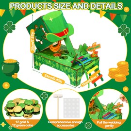 Realspring St. Patrick's Day Leprechaun Trap Kit St. Patrick's Day Decorations St Patrick's Day DIY Toys Leprechaun Trap Party Supplies for Friends Gifts