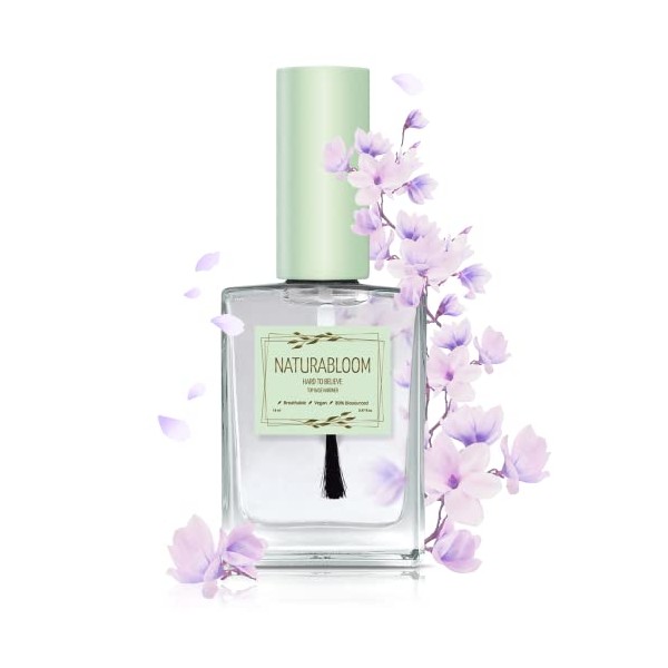 NATURABLOOM Hard to Believe 3-In-1 Nail Strengthener and Growth Polish