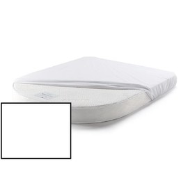 CARAVAN/MOTOR HOME ISLAND BED FITTED SHEETS Hand Made (White, 13" (33cm Deep))