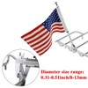 MASION 6 x 10 Motorcycle Red American Flag and Flagpole