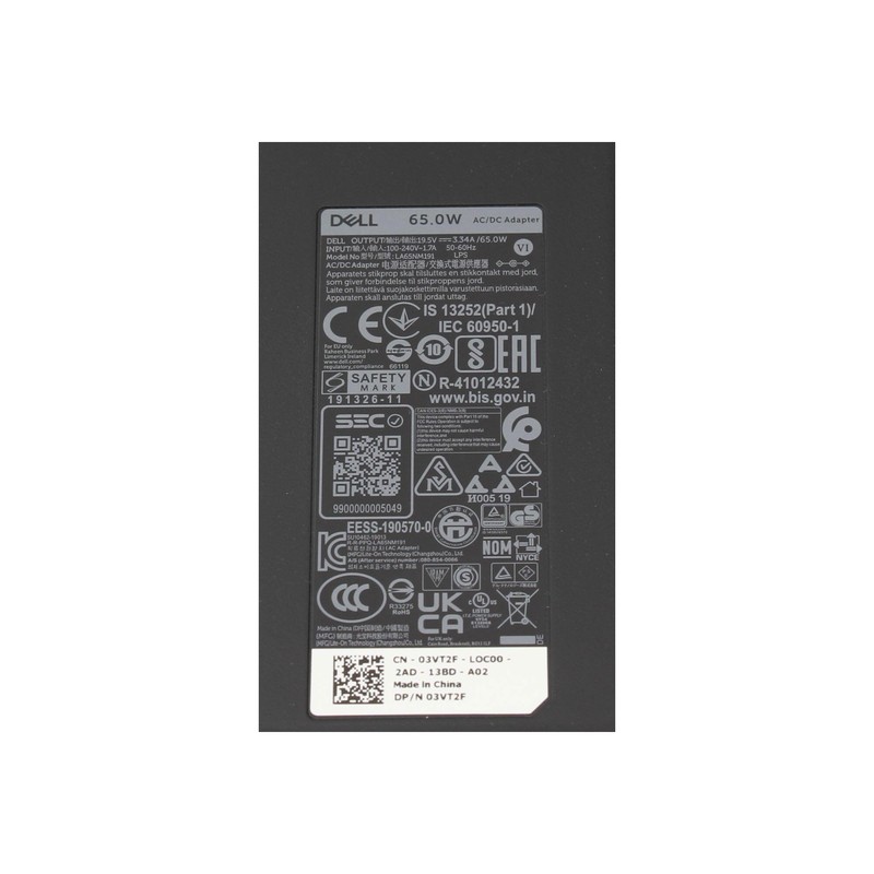 power supply slim 65W for Dell Latitude 12 (E7250) Serie