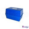 indigo® Office Index Record Card Box Filing Box With Coloured