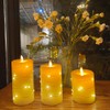 Flameless Candles,Battery Operated Candles,LED Candles.Battery Candles with String Lights.Flickering Candles