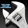 Oungy 4-Piece Adjustable Wrench Set，with Non-Slip Rubber Grip Wrench Set,