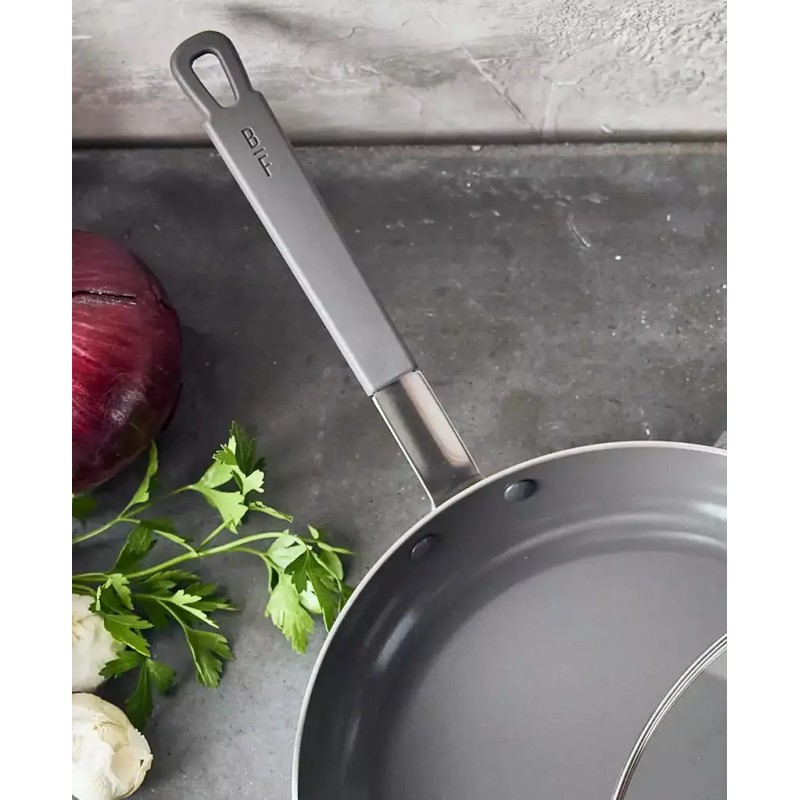 X Bobby Flay Nonstick Stainless Steel 12" Frypan with Lid