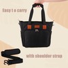 CROTIRAD Bible Cover Bag for Woman with Water Bottle Pockets,