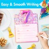 Birthday Invitations, Pink 7th Birthday Invitation Cards with Envelopes (30