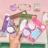3 Pads Mini Reusable Small Sticky Note Pads Set 20