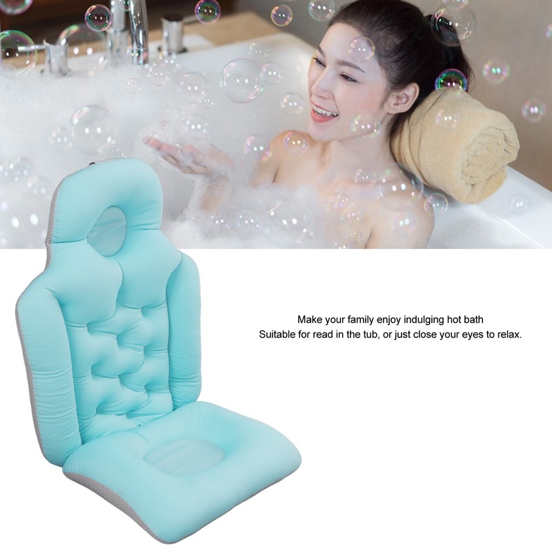 Adult Full Body Bath Pillow Head Neck Support Quick Drying
