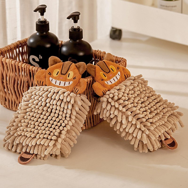 Soulnioi Kitchen Hand Towels, Cute Animal Dish Cloths Microfiber Cleaning