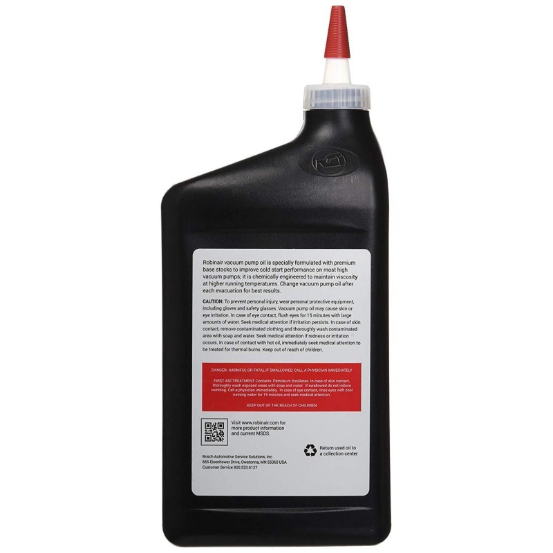 Robinair 13203 Premium High Vacuum Pump Oil - 1 Quart