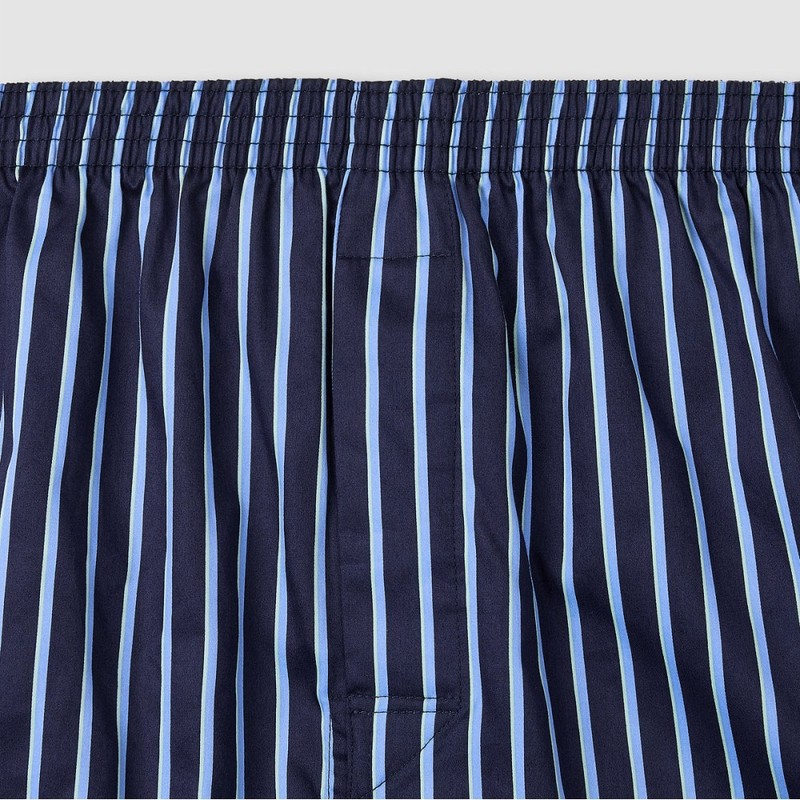 JAJU [JAJU] Men's 80s Cotton Trunk Underwear_Dark Navy