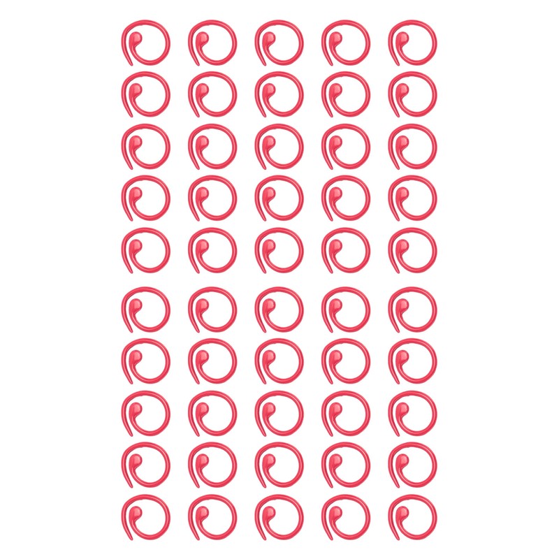 50PCS Metal Stitch Markers Spiral Markers Multifunctional Crochet Locking Hooks