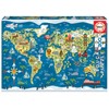 Educa 19292, World Map, 200 Piece Puzzle for Adults and