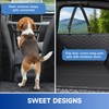 REDASW Dog Car Seat Cover Waterproof Vegan Leather, Scratchproof, Hard