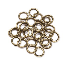 12mm Open Jump Rings, Metal Jewellery Making Findings Connector Rings, Bronze