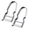 Westmark 2 vegetable and asparagus peelers, U-peeler, steel, stainless steel,