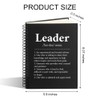 WUUCKOO Leader Definition 80 Sheets 160 Pages Funny Spiral Notebook,