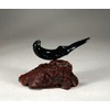 River Otter Sculpture by John Perry "On Back" Statue "Ebonite"