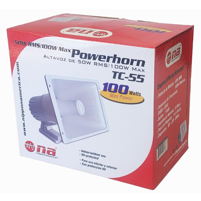 Nippon America 2 Pack PA Power Horn Speakers 100W Indoor