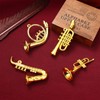zalati Dollhouse Musical Instruments 5pcs Mini Toy Trumpet
