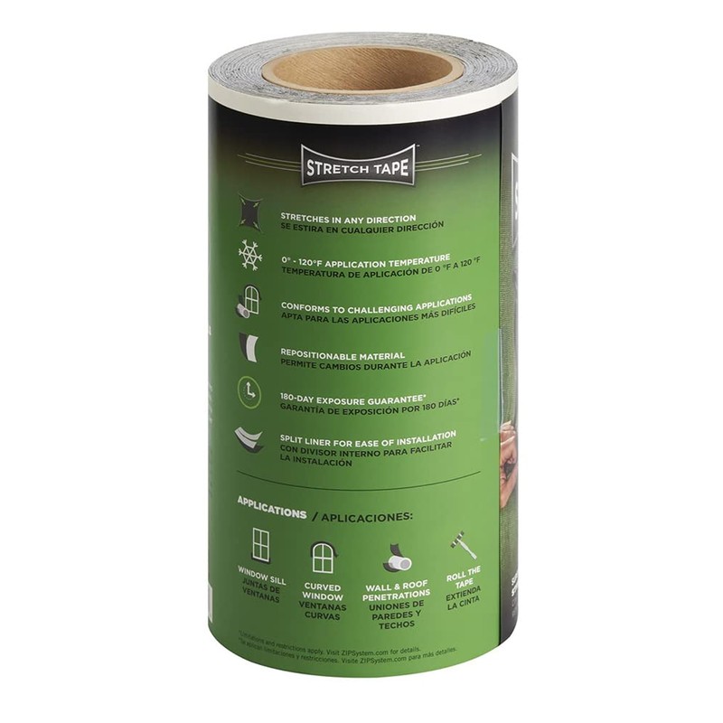ZIP System Stretch Tape - Flexible Adhesive Flashing - Advanced