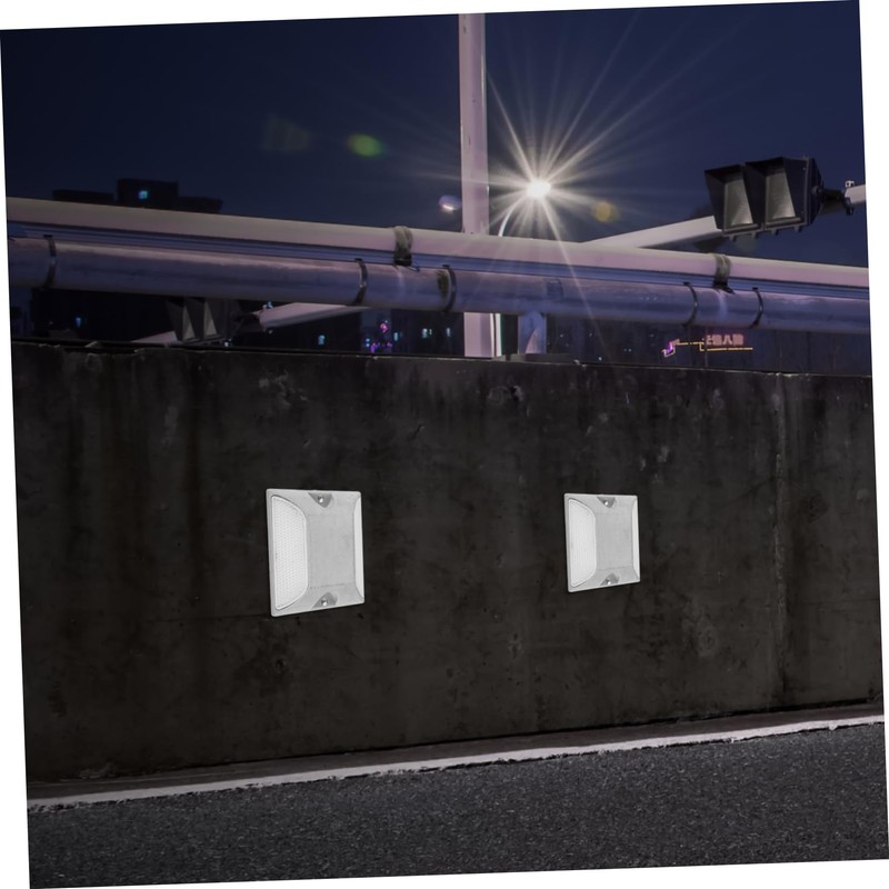 ORFOFE Reflective Aluminum Road Markers Durable Driveway Reflectors for Enhanced