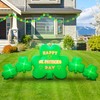 Joyfizzle 10.5FT Length St. Patricks Inflatables Shamrocks Built in Flash
