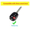 QIXIUBIA for Toyota Key Fob Cover Smart Key with Keychain