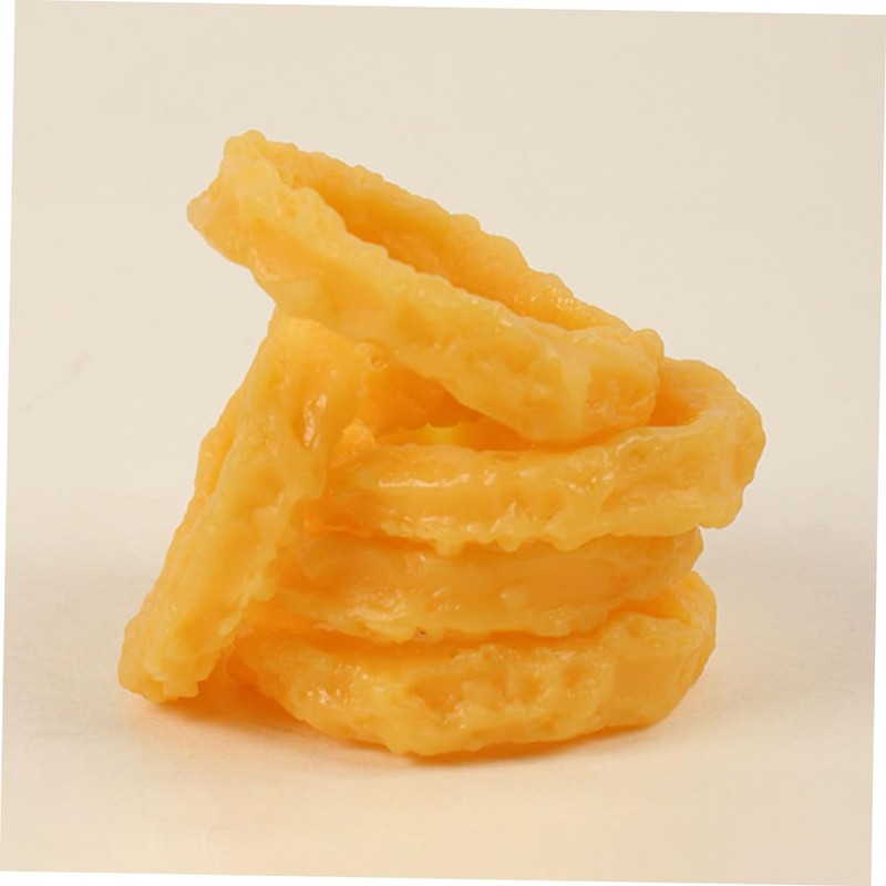 KOMBIUDA 10Pcs Realistic Faux Squid Rings Simulation Food Decoration for