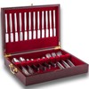 GENRICE Wooden Silverware Chest without Silverware, Silverware Box Storage for