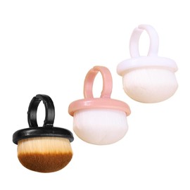 FOMIYES 3pcs Nail Art Brush Set Soft Bristles Nail Dust Brush for Cleaning Manicure for Dust Removal