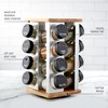 Kamenstein 16 Jar Warner Revolving Countertop Spice Rack Organizer with